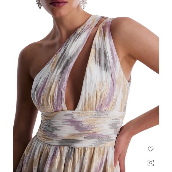 BCBGMAXAZRIA one-shoulder evening gown size 6 - Picture 10 of 10